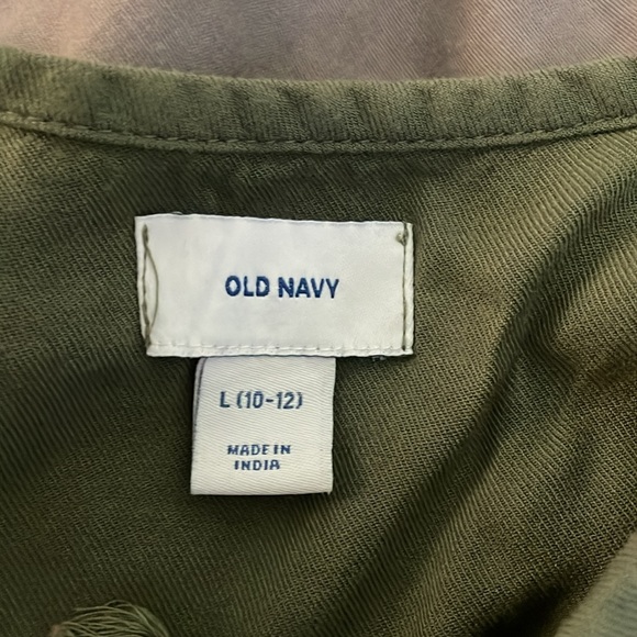 Olive Green Dress w 3/4 sleeves - Picture 3 of 4